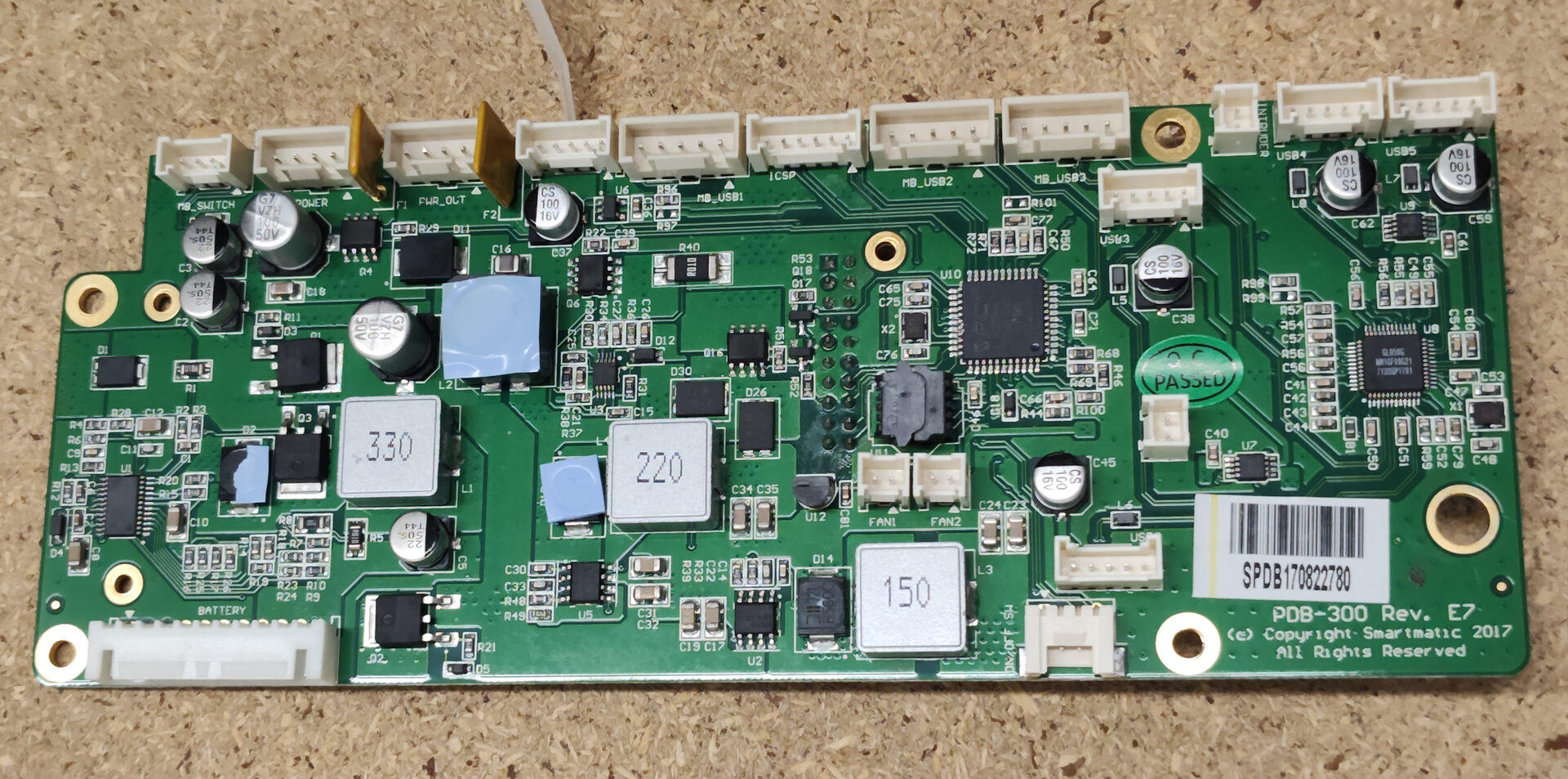 The "Hub" board, without the heatsink